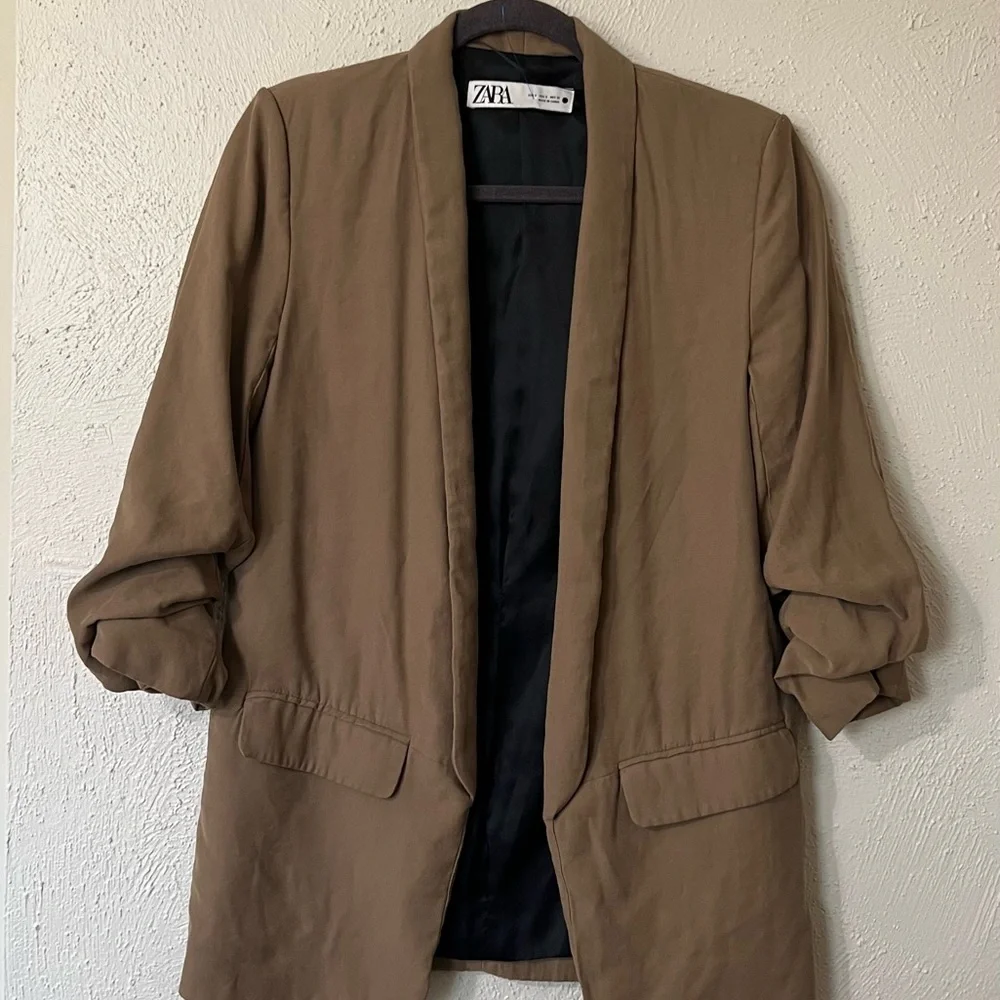 Zara Tan Blazer - Picture 1 of 5